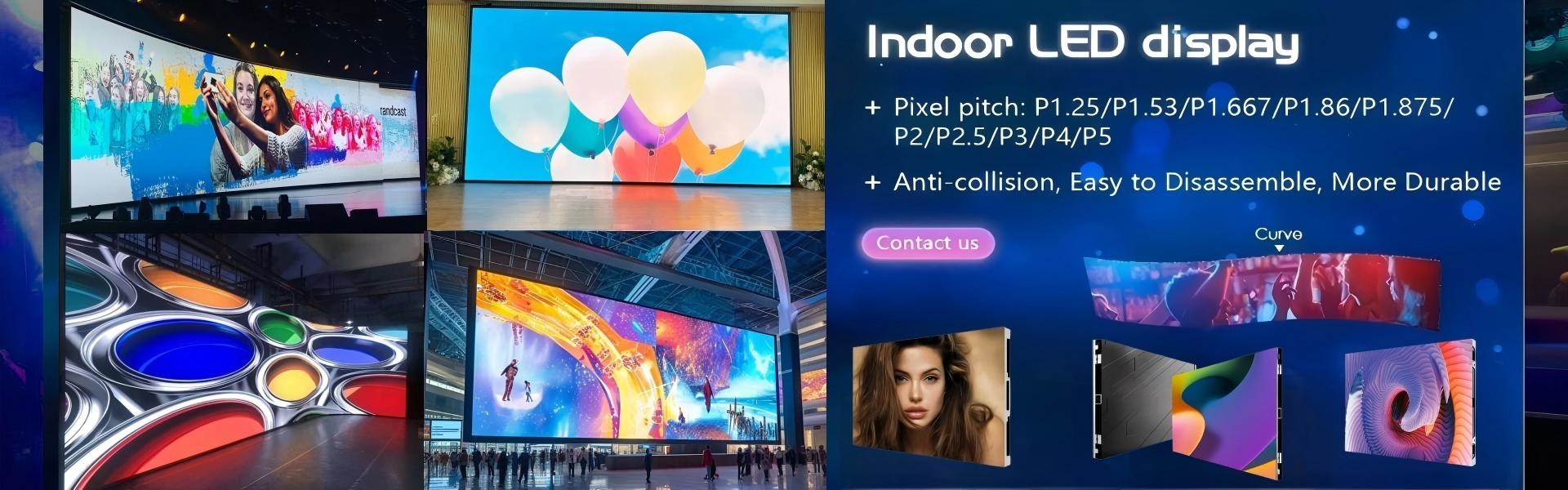 qualidade Exposição de diodo emissor de luz interna fábrica