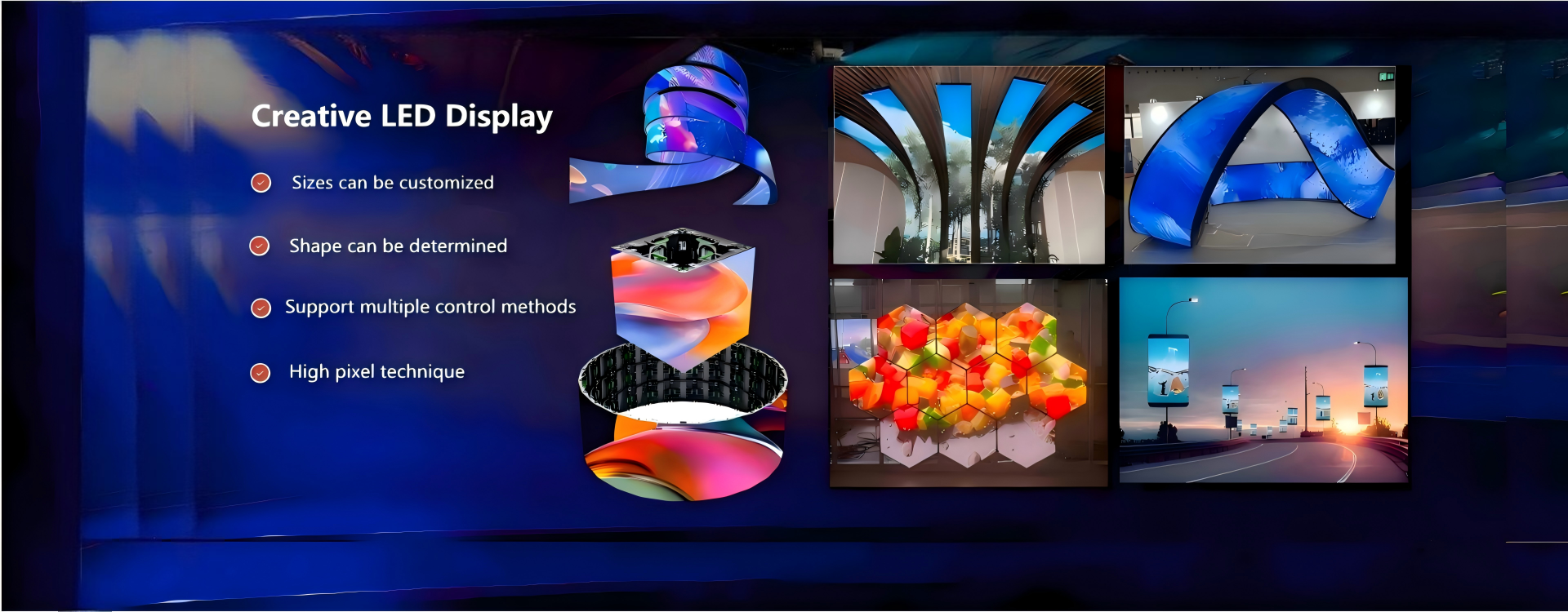 qualidade Exposição de diodo emissor de luz interna fábrica