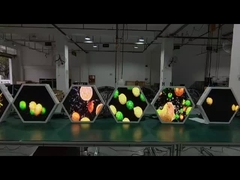 Ecrã de LED hexagonal de forma especial Ecrã de LED personalizado a cores inteiras