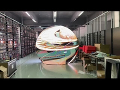 Ecrã de exibição circular led esférico