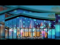 Ecrã LED de parede de vídeo transparente