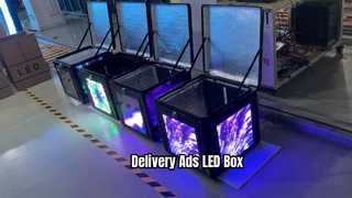 Assista: Tela LED da caixa de entrega P2.5 Tela LED para entrega para viagem