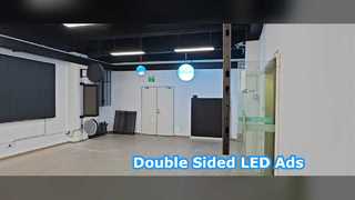 Telão LED dupla face para interior Visor publicitário LED
