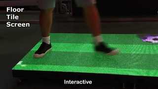 Tela LED colorida /Tela LED de piso