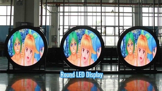 tela circular da propaganda exterior da exposição de diodo emissor de luz do diâmetro de 2m