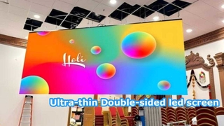 Telão LED dupla face ultrafino