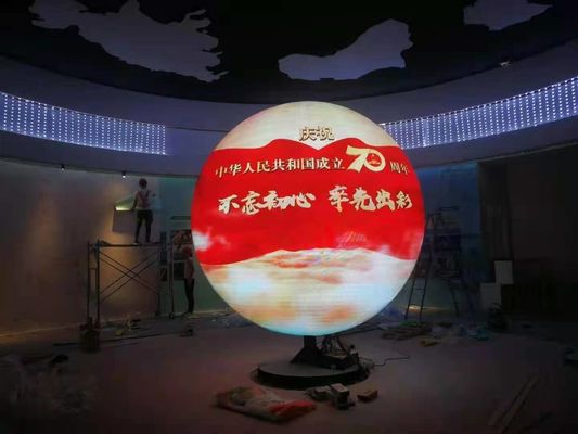 P4 Flexible Oled Video Panels Sphere Screen Ball Display FCC Certificated