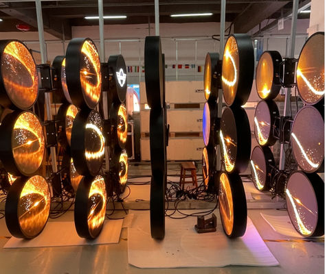 Double Sided P4 Round Shape Led Display Flexible Digital Screen