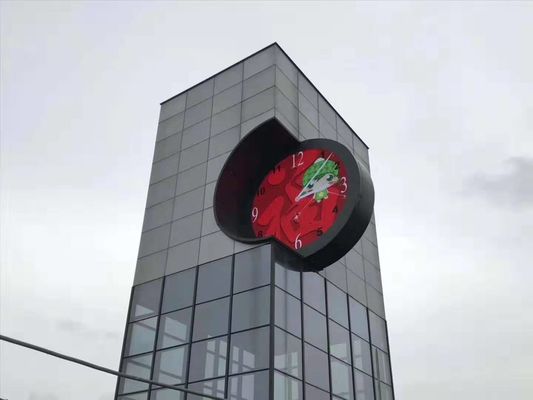 Double Sided P4 Round Shape Led Display Flexible Digital Screen