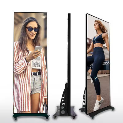 ROHS Indoor Poster LED Display Mirror Screen 900cd Brightness