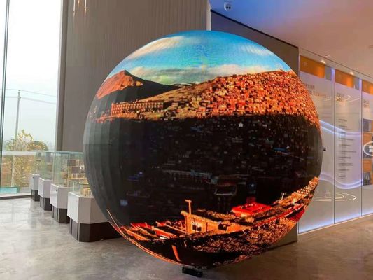 Soft Module Customized Shape Spherical LED Display Full Colour LED Ball Screen