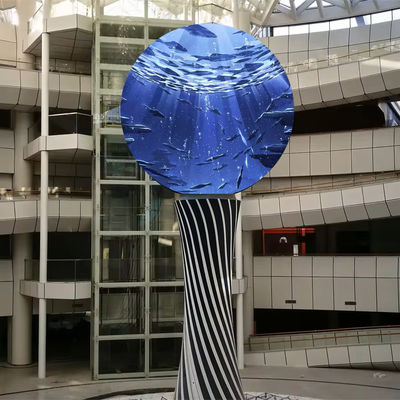 Outdoor Round Sphere Led Screen Ball Display Flexible 5000cd/sqm