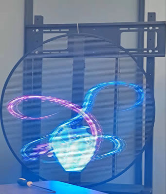 P3.97-P7.81 Transparent Window Round Led Display Screen Flexible