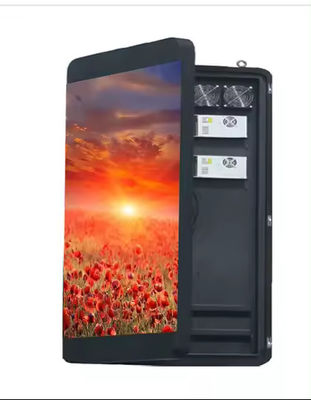 5000cd Outdoor Solar Light Pole Led Display Billboard Customized