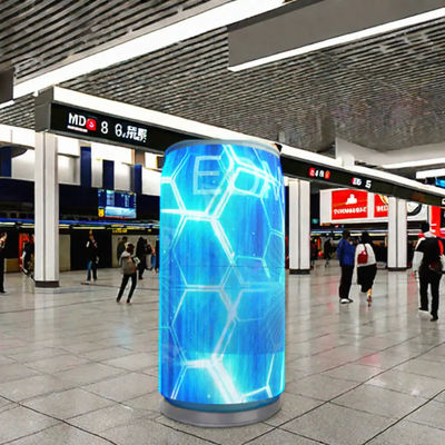 Flexible Digital Signage Advertising LED Display Round Circle Soft LED Panel Curved Screen