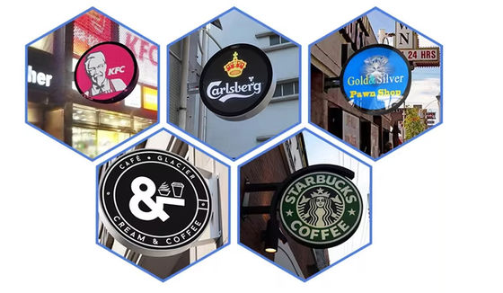 P4.28 Double-sided Circular LED Display Outdoor Dia 600mm Circular Round Shape Sign