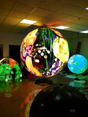 Soft Module Customized Shape Spherical LED Display Full Colour LED Ball Screen