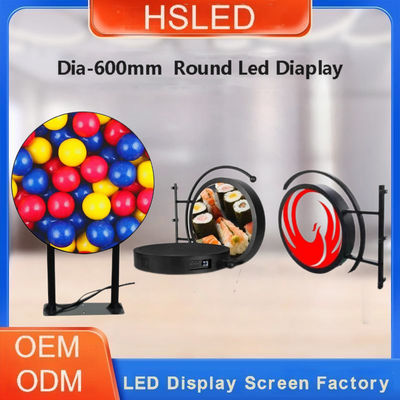 Display LED redondo P4.28 dia-600mm Display LED circular de dois lados