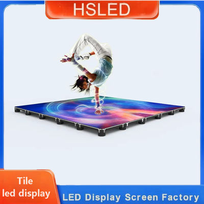 Display LED a cores inteiras Tejo de chão LED Sensor Screen LED